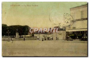 Old Postcard Avallon Place Vauban