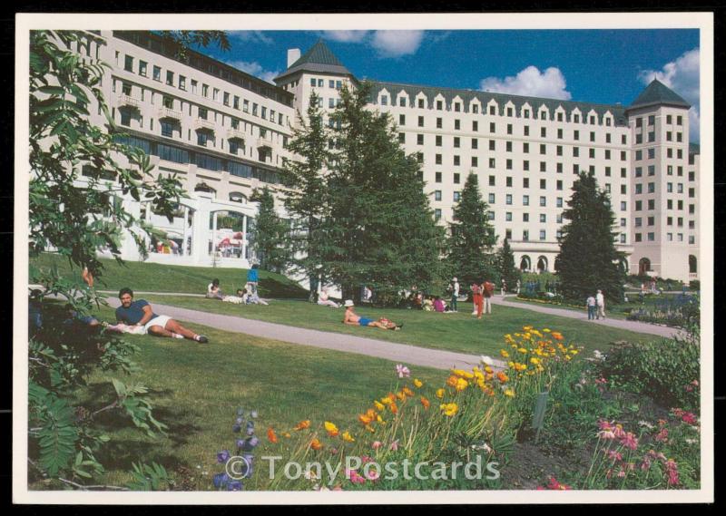 The Chateau Lake Louise from the Garden