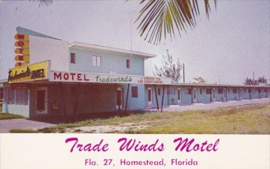 Florida Homestead Trade Winds Motel 1959