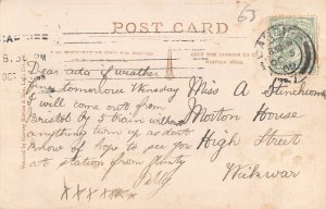 A981 Welsh Costumes - Woman The Cup that Cheers Teapot 1909 RPPC postcard