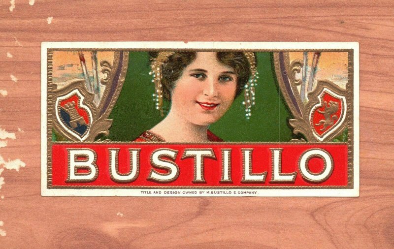 Vintage Postcard 1910's Pretty Face Woman La Flor De M. Bustillo & Company