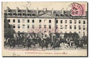 Old Postcard Carousel Horse Equestrian Saumur revolver Shots