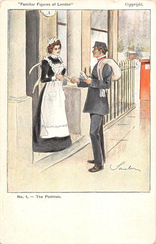 BR81795 the postman london  familiar figures of London  uk