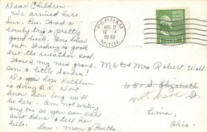 LPS04 Perham Minnesota Dreamland Tourist Camp Mobilgas Gas Pumps Postcard RPPC