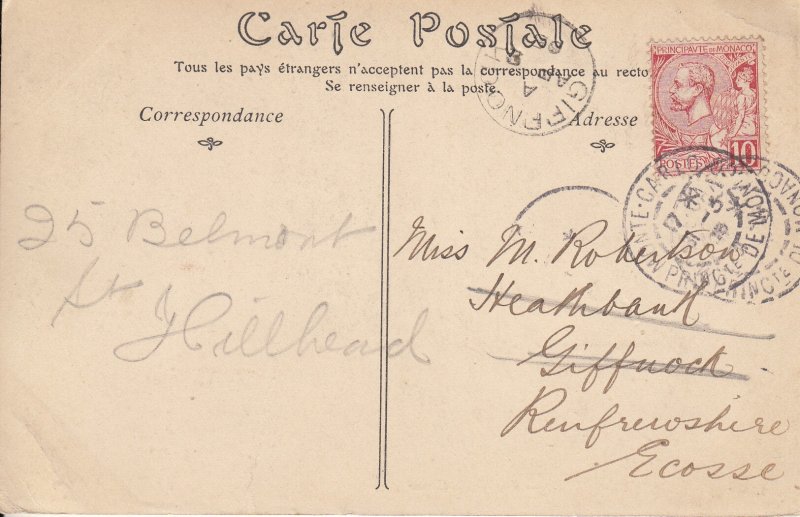 MONTE CARLO - FACADE DE CASINO 1918