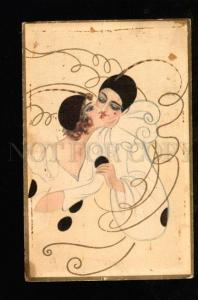 3048614 Lovers as PIERROT by CHIOSTRI vintage ART DECO PC