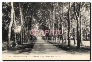 Old Postcard Chenonceaux Chateau La Grande Allee