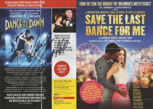 Save The Last Dance For Me Till Dawn 2x Hand Signed Theatre Flyer s