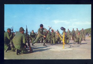 Camp Drum, New York/NY Postcard, Bayonett Training, National Guard, US Army