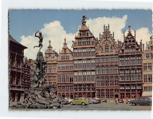 Postcard Brabo and Corporation Houses, Antwerp, Belgium