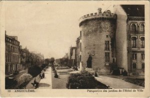 CPA Angouleme- Perspective des Jardins de l'Hotel de Ville FRANCE (1073675)