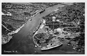 Bird's Eye of St. Anna Channel Willemstad Curacao, Netherlands Antilles Unused 