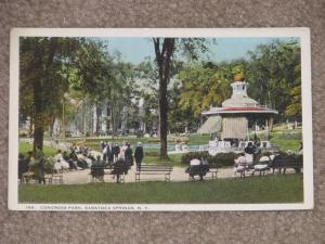 Congress Park, Saratoga Springs, N.Y., unused vintage card