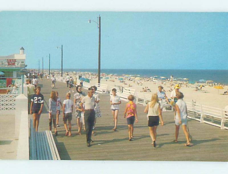 Pre-1980 BEACH SCENE Rehoboth Beach Delaware DE AE9347