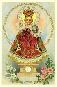 Infant of Prague Jesus Christ Modern Postcard