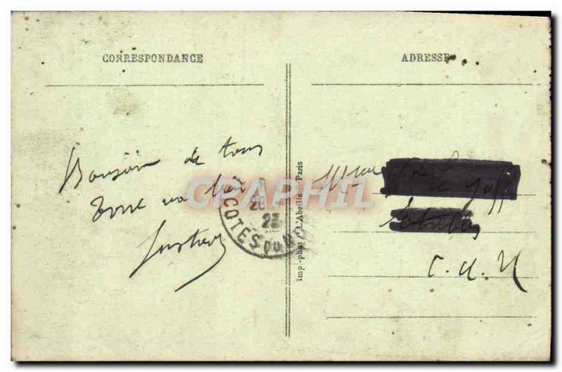 Postcard Old Saint Germain En Laye Le Chateau seen Parterre