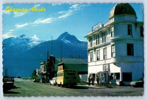 1980 Skagway Alaska AL Vintage Postcard Golden North Hotel Building Mt. Harding