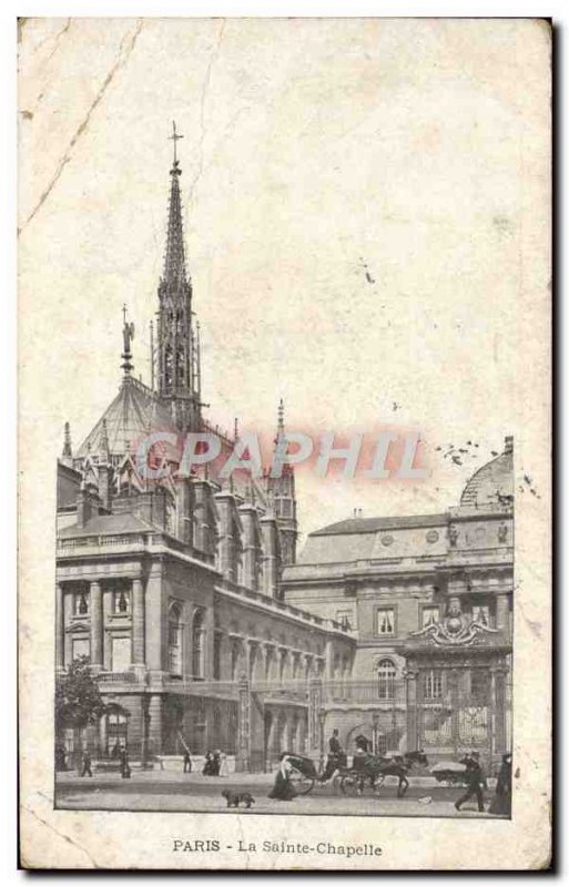 Old Postcard Paris Sainte Chapelle