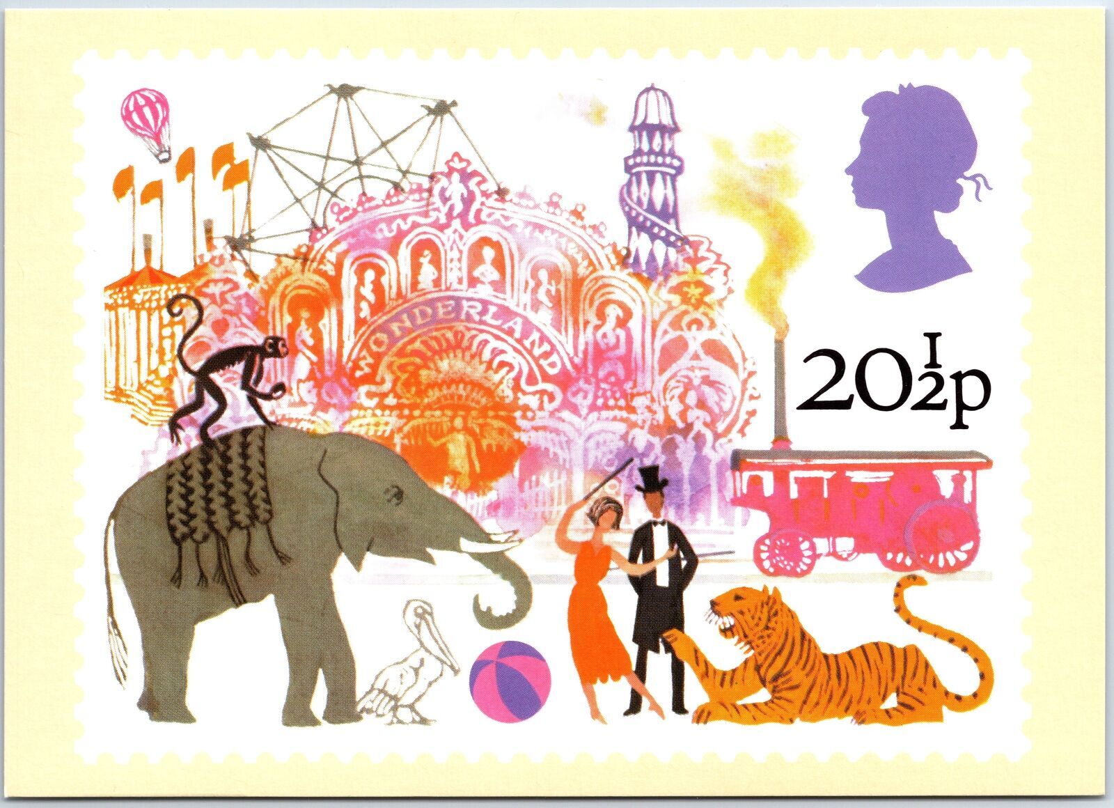 Vintage Continental Sized Postcard UK Royal Mail British Fairs 20.5