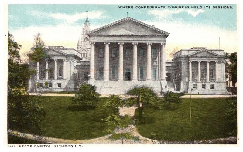 Virginia  Richmond , State Capitol , where Confedertate Congress held Sessions