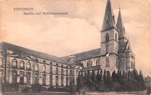 Basilika und Madchenpensionat Echternach 1910 