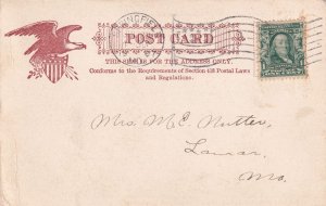 Springfield Club Missouri MO 1907 UDB Postcard E30