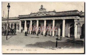 Old Postcard Montpellier Train