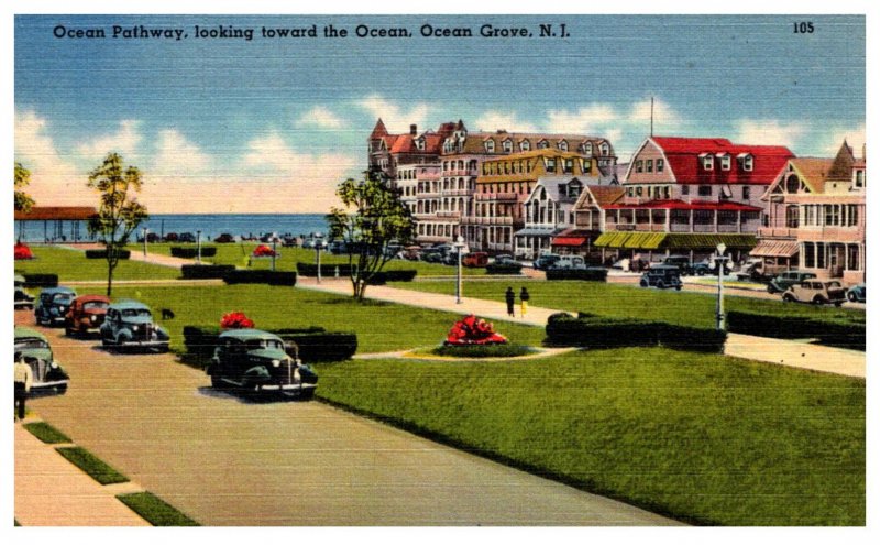 New Jersey  Ocean Grove Ocean Pathway looking toward the Ocean