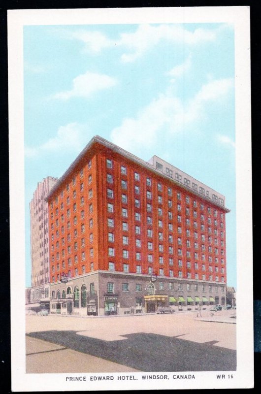 Ontario WINDSOR Prince Edward Hotel White Border - Valentine-Black Co Ltd