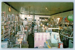 Butte Colorado Postcard Inside View Tony's Grocery Market c1960 Vintage Antique