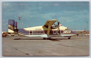 Planes~MVA Mississippi Valley Airlines Shorts SD3-30~Vintage Postcard