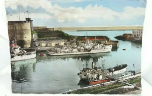 Vintage French Postcard Brest Entree de L'Arsenal Warships in Bay F735 P670 1962