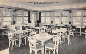 New Milford Connecticut Dining Room of The Homestead Inn Vintage Postcard U1606