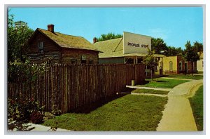 Elm Creek Indian Fort Stockade Pioneer Village Minden Nebraska Postcard