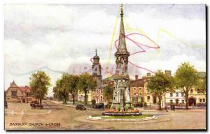 Old Postcard Banbury Cross Church