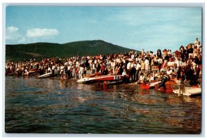 c1950's Salmon Festivities Carleton-sur-Mer Gaspesie Canada Vintage Postcard