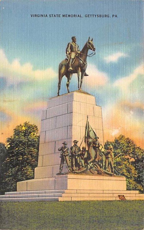 Virginia State Memorial Gettysburg, PA, USA Civil War Unused 