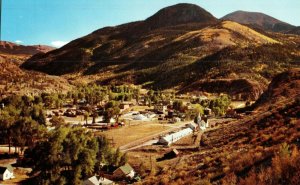 Aerial View Postcard Historic mining town in the San Juan mountains Lake City CO