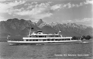BG33167 thunersee m s bubenberg stockhornkette real photo germany   ship bateaux