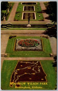 Birmingham Alabama 1960s Postcard Woodrow Wilson Park