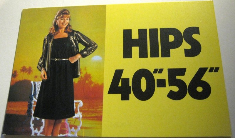 Advertising Fashion Ladies Jean Jerrard Hips 40-56 - unposted