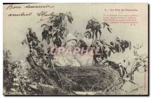 Old Postcard Fantasy nest Pierrots