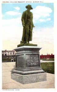 Massachusetts  Charleston Colonel William Prescott  Statue