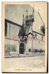 Old Postcard Beaune Hotel Dieu Entree