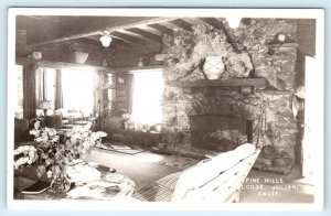 RPPC JULIAN, California CA ~ PINE HILLS LODGE 1940s San Diego County Postcard