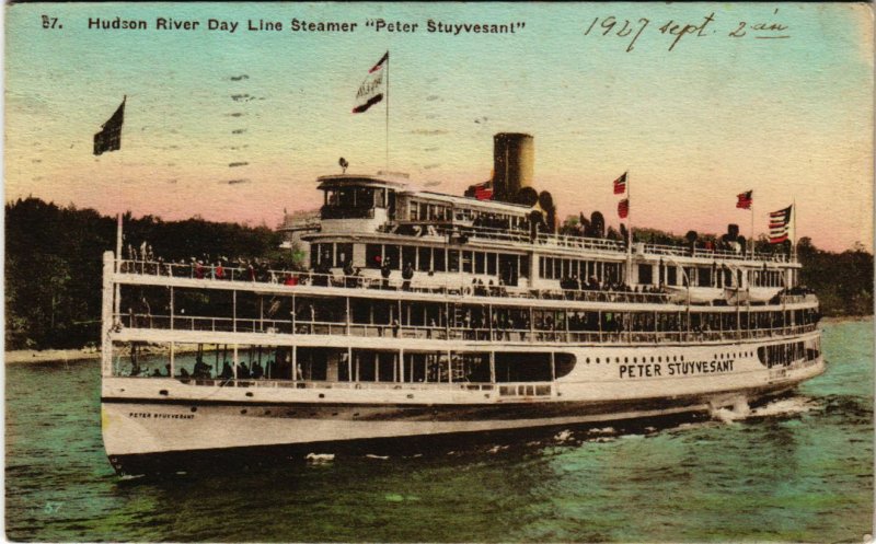 PC CPA US, NY, NEWBURGH, HUDSON RIVER DAY LINE STEAMER, (b10912)