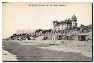 Postcard Old St Brevin the Ocean Beach and the casino