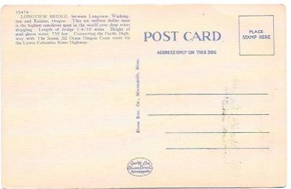 Longview Bridge - between Longview Washington and Rainier, Oregon