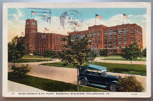 Vintage Postcard 1927 Sears Roebuck & Co. Plant, Philadelphia, Pennslyvania (PA