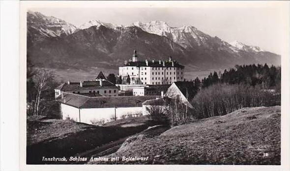 Austria Innsbruck Schloss Ambras mit Bettelwurf Real Photo